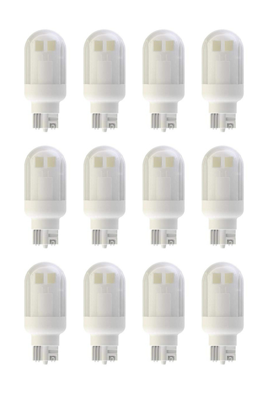 (case of 36 bulbs) GE 2W LED T5 20 Watt Equivalent 170 Lumens Warm White Wedge LED 3000K Landscape Light 