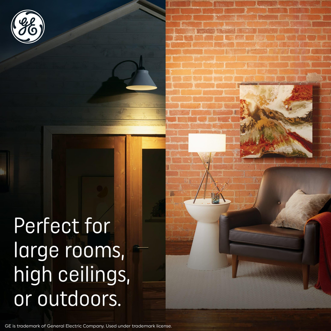 (3 Bulbs) GE Ultra Bright LED Light Bulbs, 100W, Daylight Candle Lights, Frosted Decorative CA12 Light Bulbs, Medium Base 