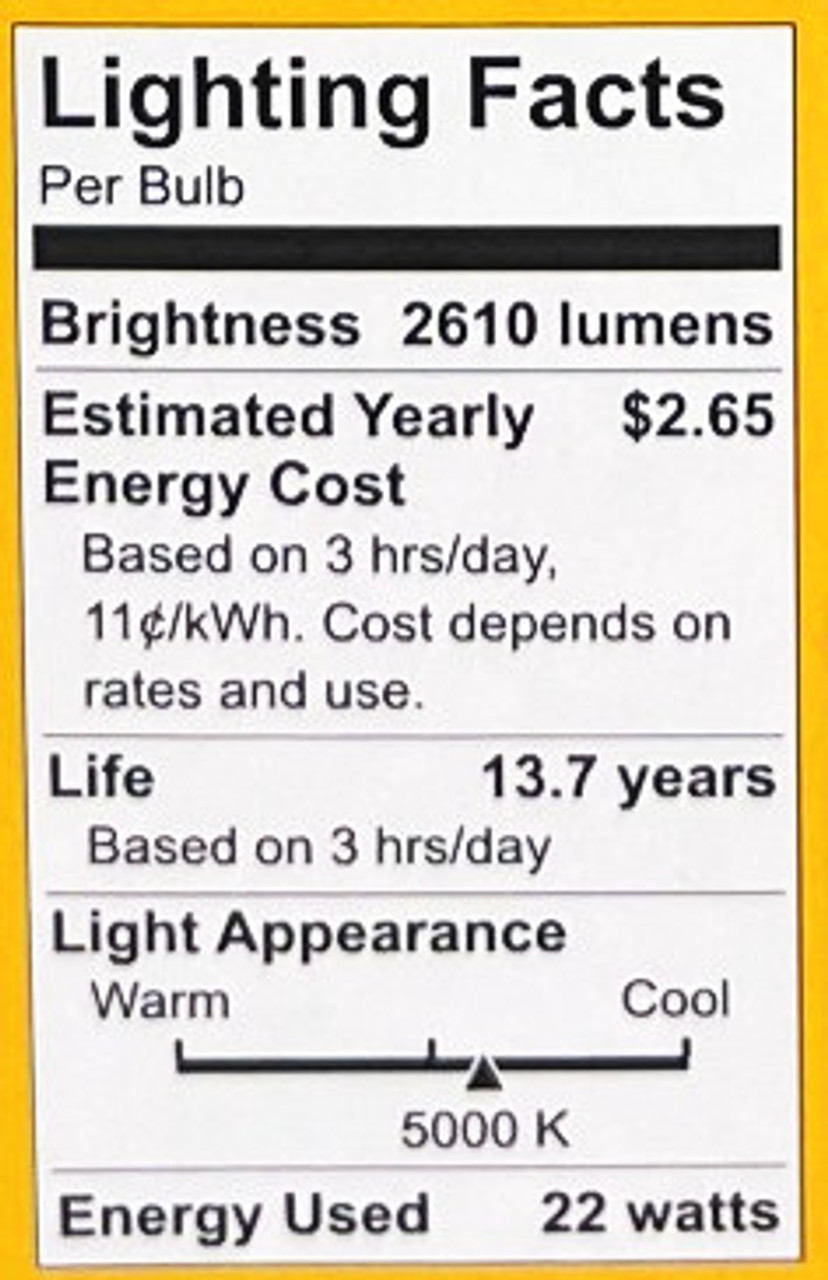 GE ultra bright LED A21 Light Bulb, 22 watts, 2610 lumens, Dimmable, Daylight 5000K, Indoor and Outdoor, medium base (150 watt equivalent) UltraBright LED Bulb