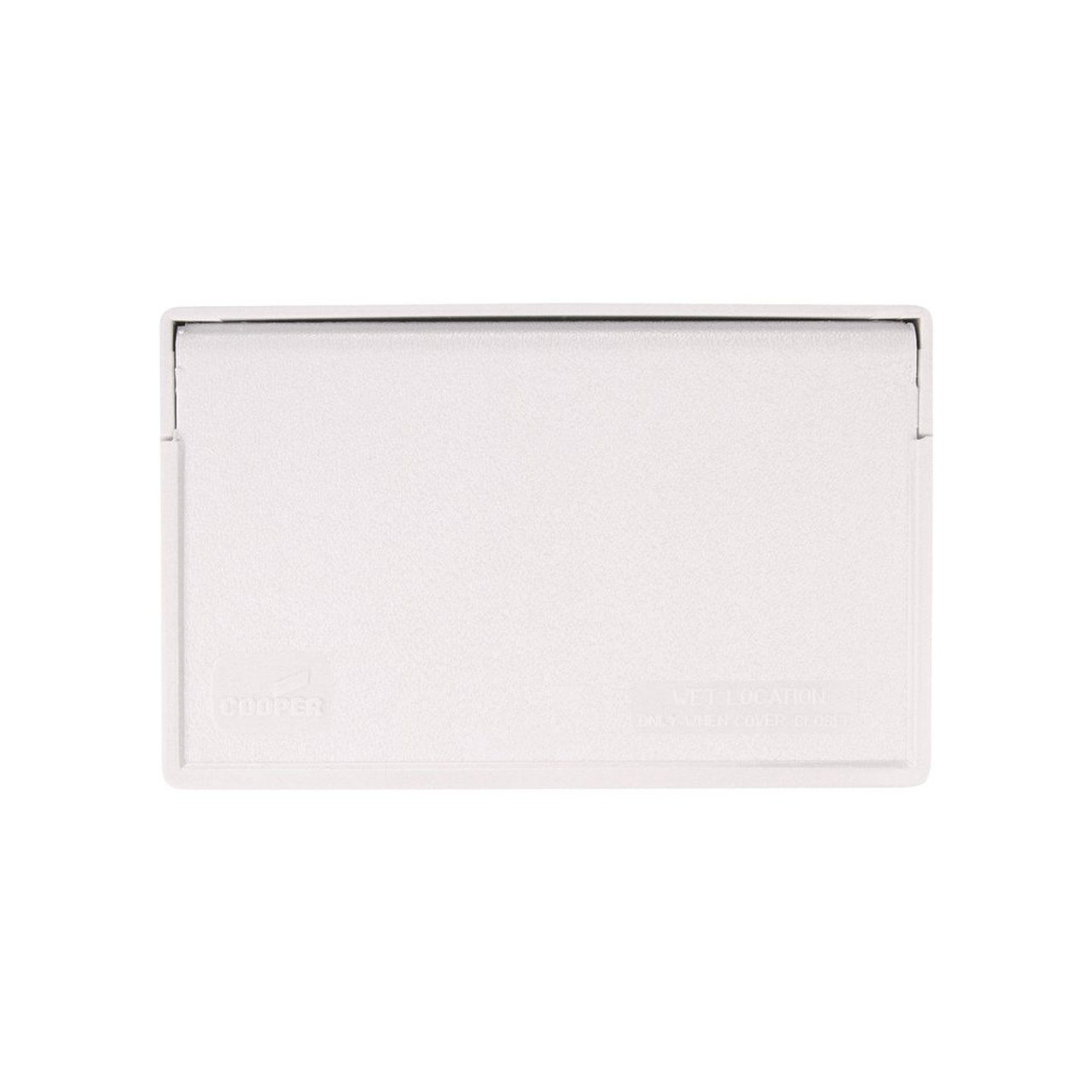 EATON Wiring Devices S3966W-SP White Weatherproof GFCI/Decorator Device Cover, 0.857 in L x 2.974, Horizontal, Plastic