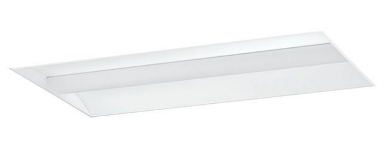 Hubbell Columbia Lighting LED Contemporary Architectural Troffer, 24 inches by 48 inches, 3500K Warm White, 4900 lumens, 36 watts, 120-277V, Dimming, Emergency battery,  LCAT24-35MLG-EDU-ELL14-C488-GK