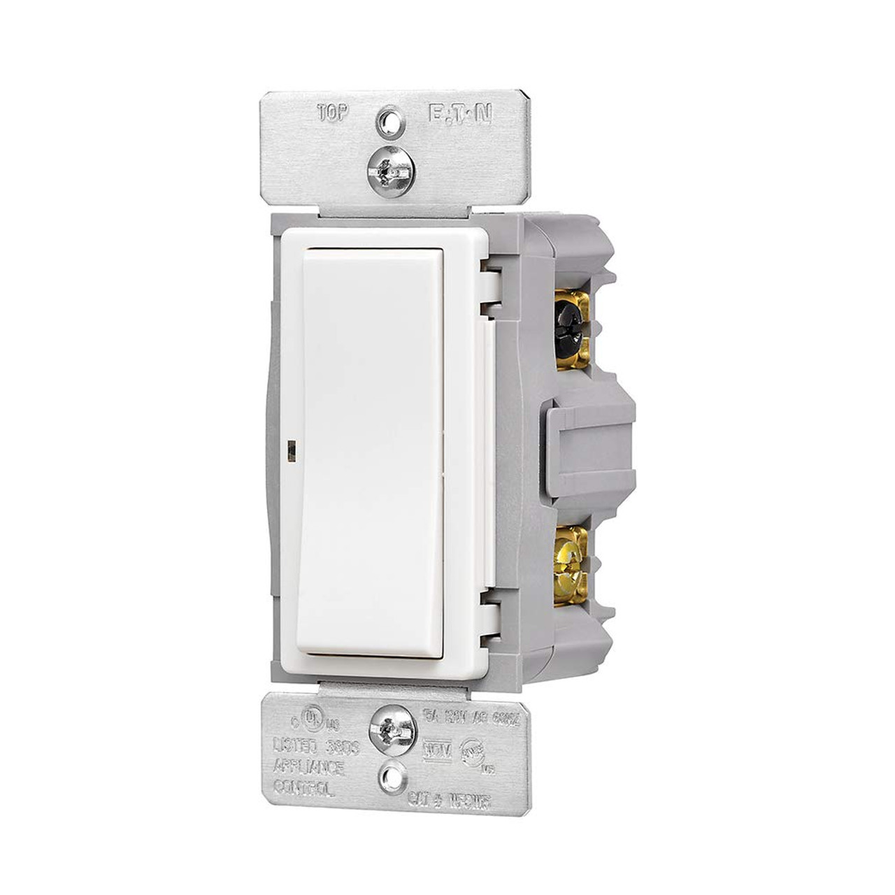 (case of 4) Eaton WFSW15-W-SP-L Wi-Fi Smart Switch Works with Alexa, White – A Certified for Humans Device