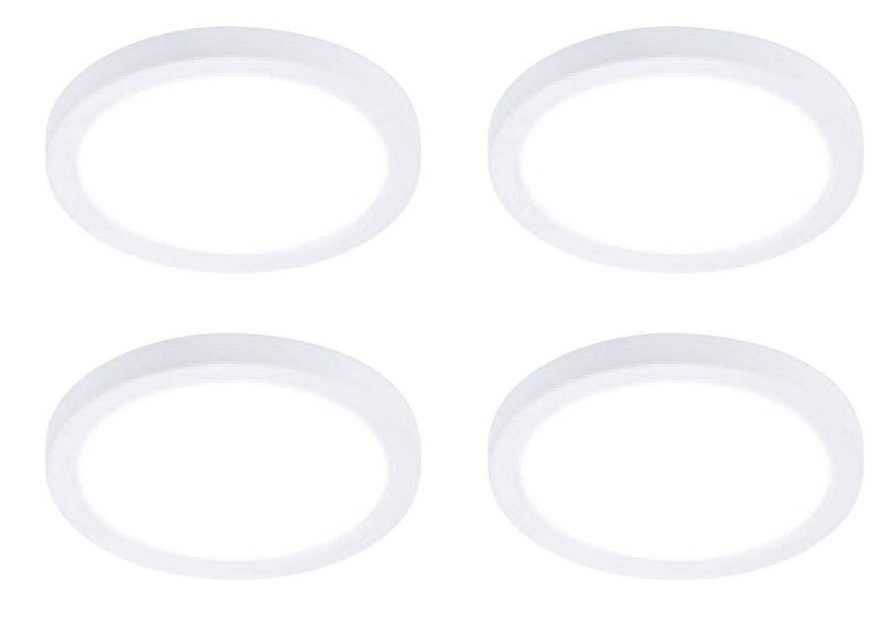 (case of 4) Philips Lightolier LED surface mount downlight, 9 inch round, field selectable lumens (1200/900) and color (2700K, 3000K, 3500K 4000K 5000K), 0-10V dimming, diffused lens,  SD9RSLMZ10SCTUW 