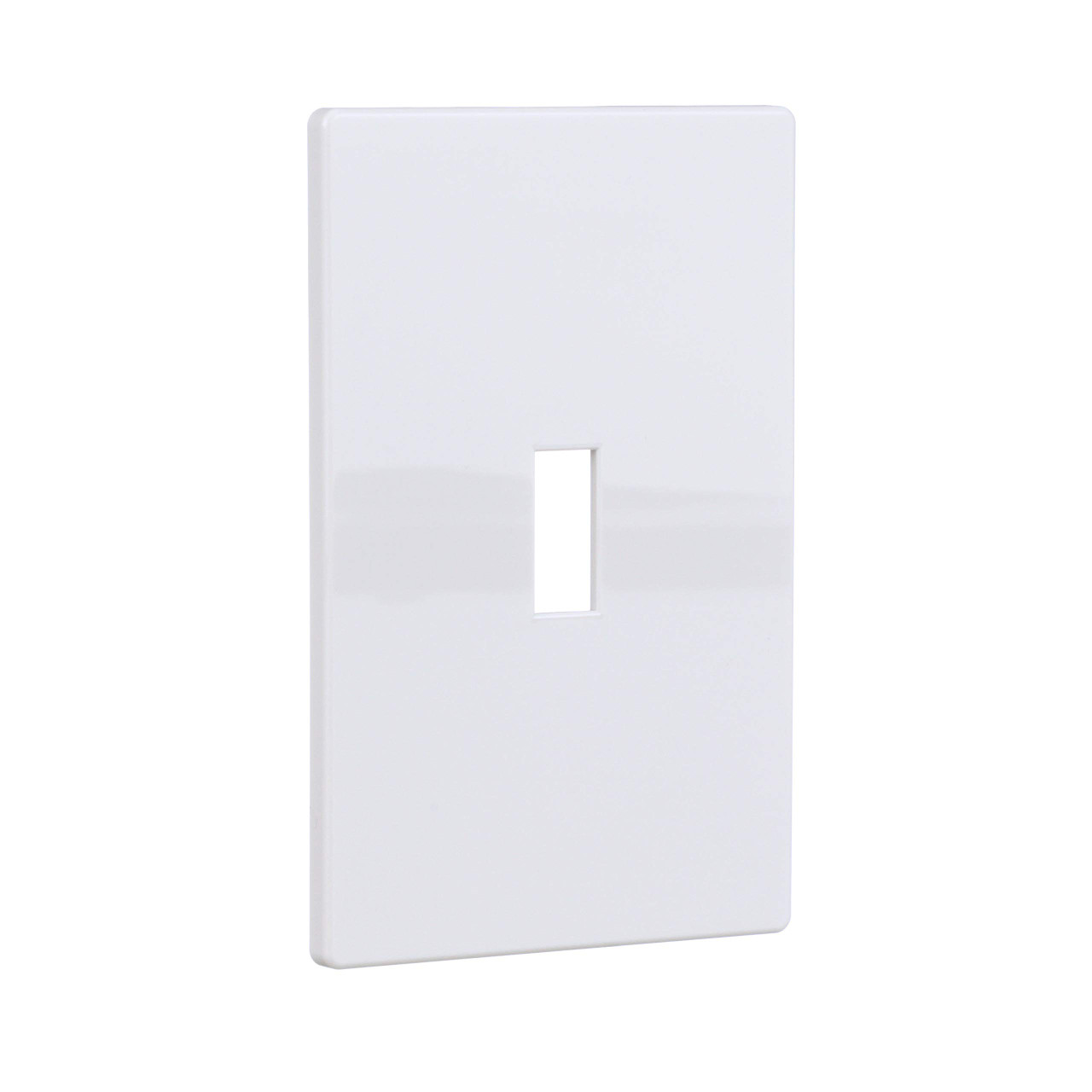 (quantity of 20) EATON PJS1W Arrow Hart PJS1W Mid Size ScrewLess Wall Plate, 1 Gang, 4-7/8 in L X 3-1/8 in W X 0.08 in T, White