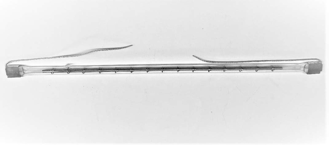 GE QH2M/T3/HT-GT 80848 DIMMABLE Clear 2000W 240V Infrared Sleeve & Leads Base Quartz Heat Lamp -1 Piece