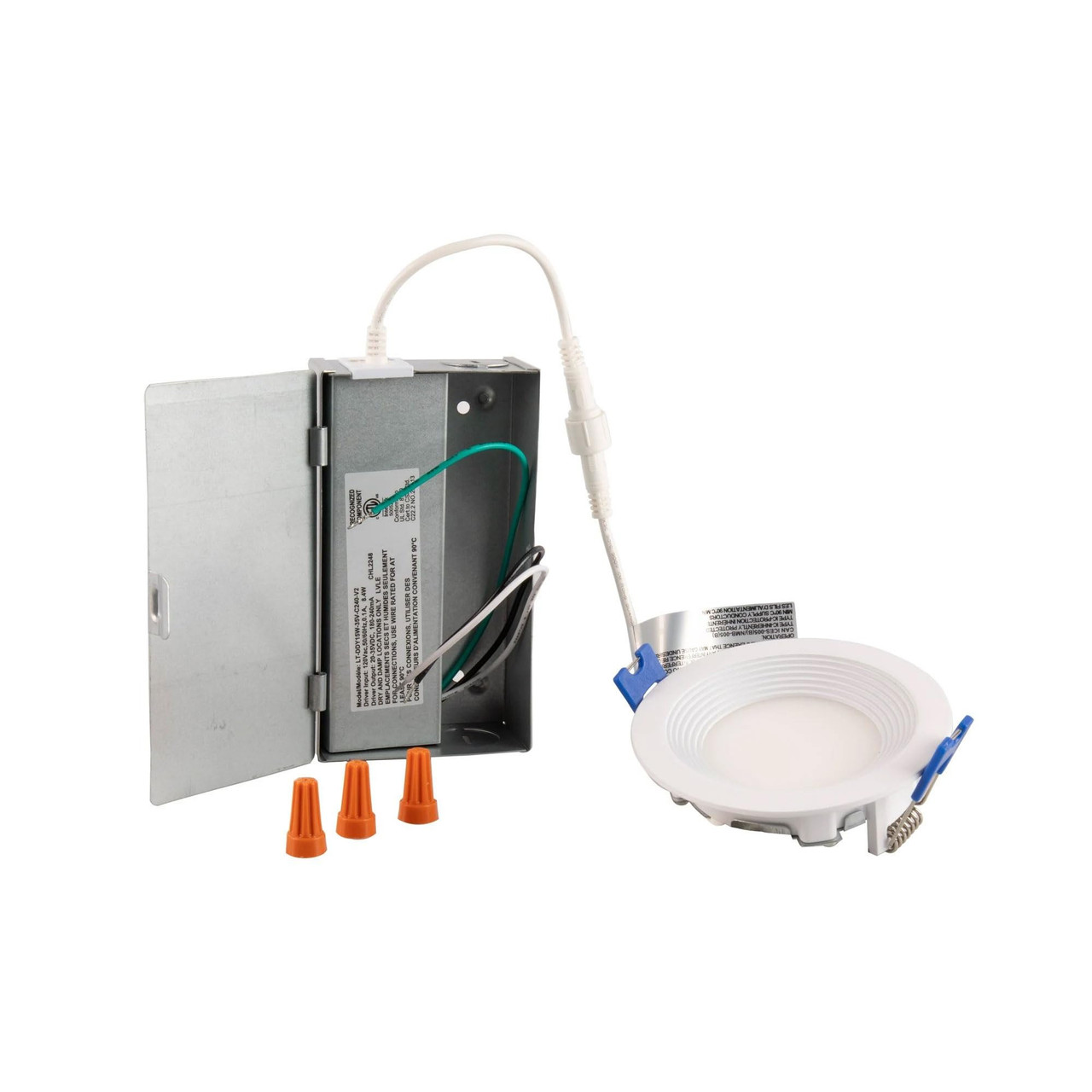 Lightolier DL3R4ESCT1W LED Recessed Can Retrofit Kit with 3 Inch Recessed Housing,  Field Selectable Color Temperature, 400 lumens, 8 watts, TRIAC Dimming