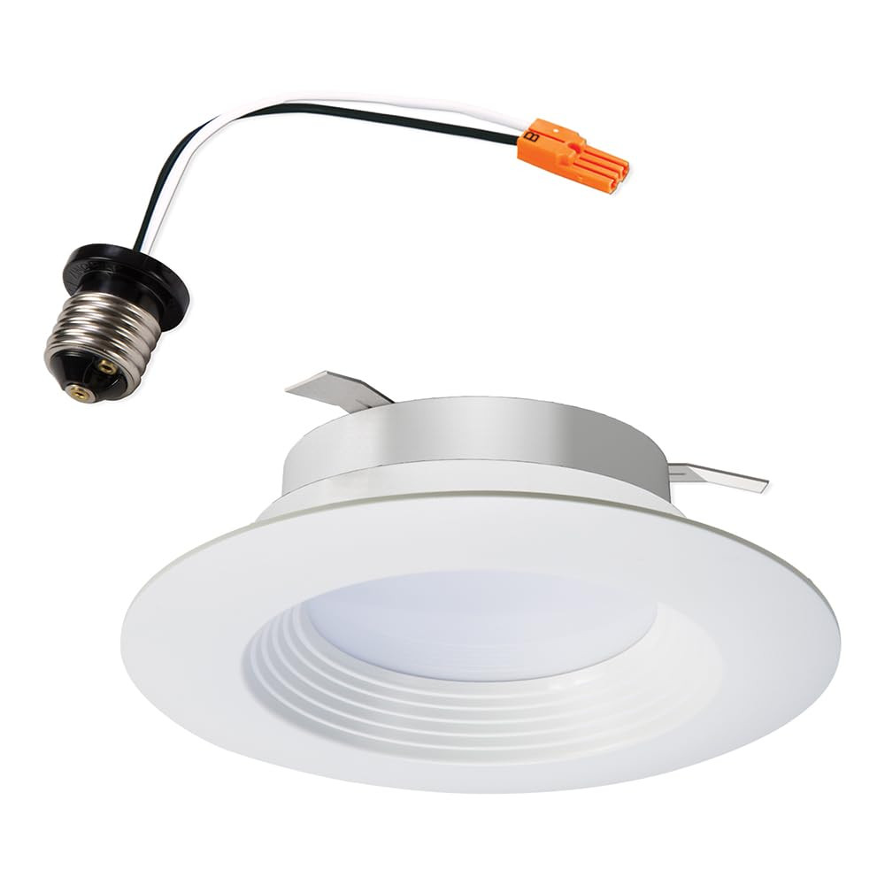 HALO LT 4 Inch Recessed Light Trim, 5000K, Dimmable Baffle Can Light, Title 20 Compliant -LT460WH6950R-CA