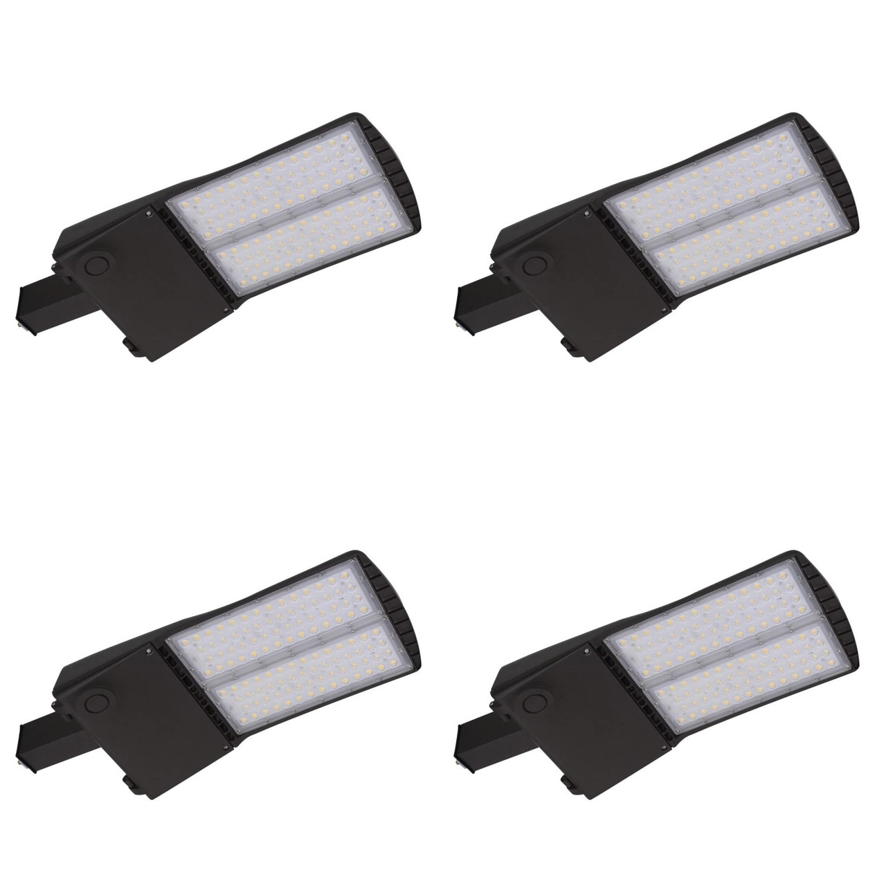 (case of 4) Stonco Outdoor LED Area Light, Field Adjustable Wattage Selector (46W, 55W, 63W, 71W), 7600 lumens min, 11500 lumens max, AL70-NW-G2-AR-3-8-FAWS-TLRD3-BZ 