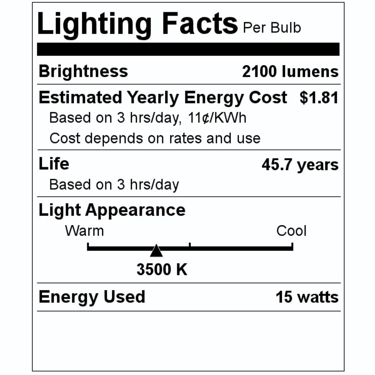 (case of 20) LIGHTING 31919 LED Tube Light Bulb, 48 inch T8, 3500K, 15-Watt, Ballast Bypass Type B, LED15BT8/G4/835