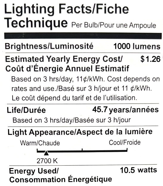 (case of 6) GE 93002 2 pin plug-in LED lamp, Frosted Glass, 2700K (warm white), G24d Base