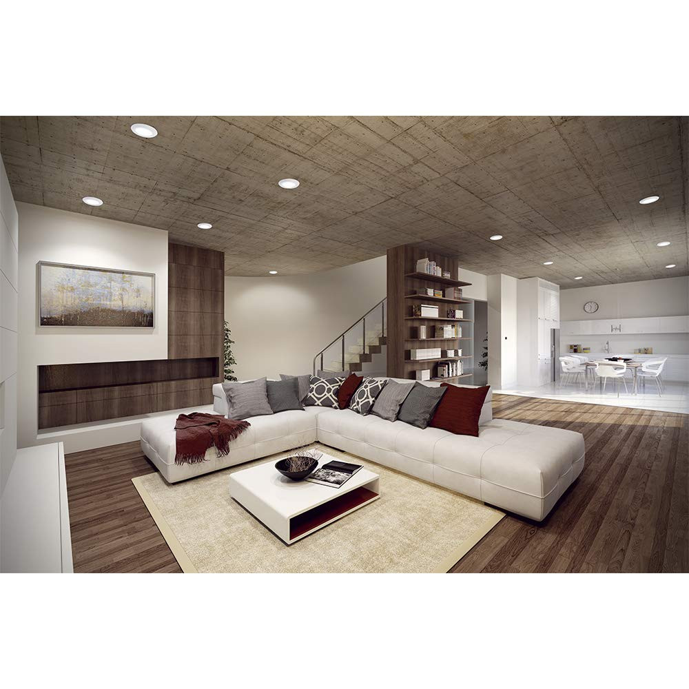 HALO BLD 4 in. 3000K Soft White Color Temperature Integrated LED Recessed Surface Mount Trim, 600 lumens, Title 20 Compliant, BLD406930WHR-CA