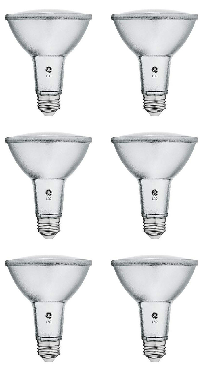 (quantity of 6 bulbs) GE Classic LED PAR30 Longneck, 75 W Equivalent,  Dimmable Spot Warm White 