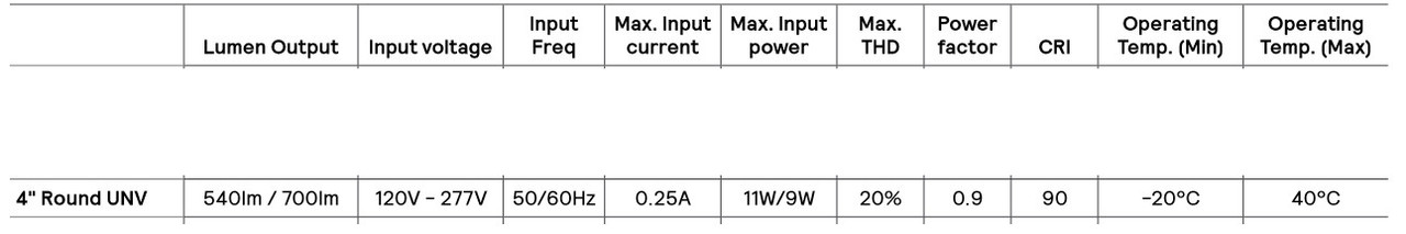 (case of 8) Lightolier LED 4 inch Round Gimbal Dual Select, 5CCT and Lumen Select, GB4RSLMZ10SCTUW LED, Dimmable, White Recessed Gimbal Accent Light