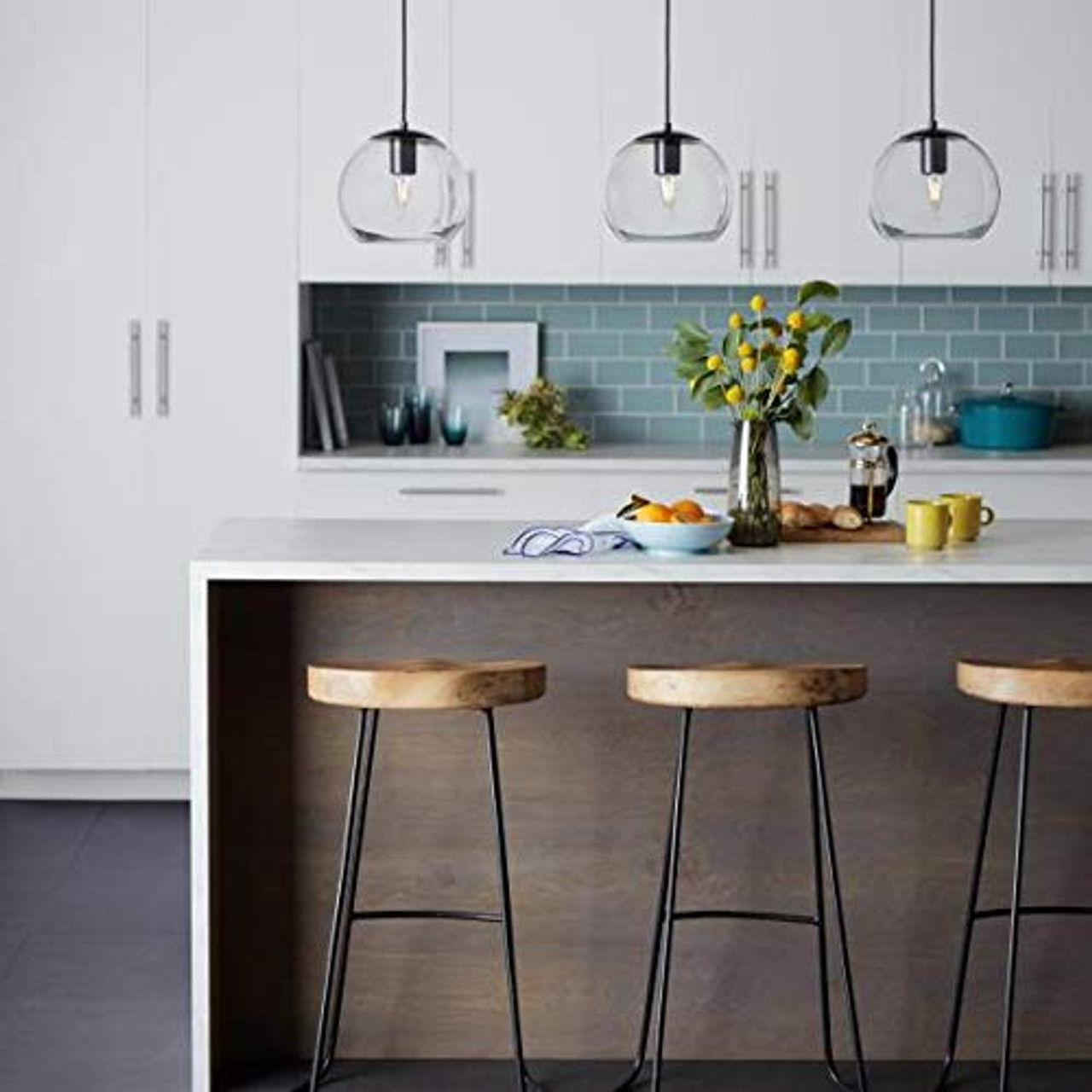 GE Lighting 33031 LED Vintage Chandelier Light Bulb with Medium Base, 3-Watt, Soft White, 1-Pack, Amber Glass