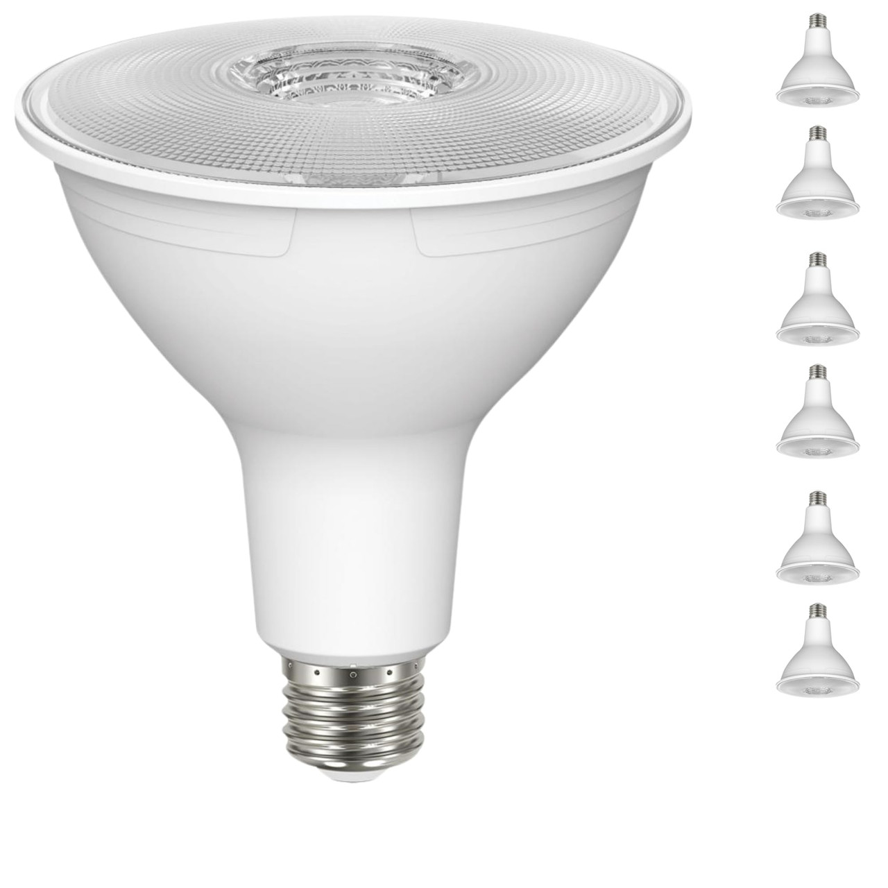 Satco LED PAR38 Lamp 11.5W 90W Equivalent 3000K Soft White 90+ CRI 40° Beam Angle Dimmable Medium Base 120V Clear Finish – Part S22216 (6 Pack)