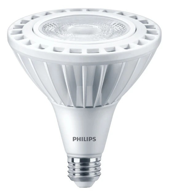 Philips 569731 TrueForce High Lumen LED PAR38  Indoor Flood Light, 27 watt, 2800 lumens, 3000K, bright white, Dimmable, Medium base, 120-277V
