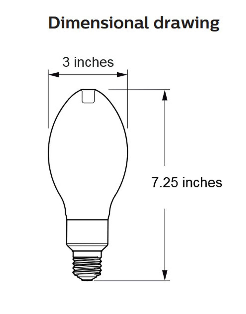Philips 578864 LED HID, 19 watt, 3000 lumen, 5000K Daylight, Medium base, Ballast Bypass, Frosted Glass