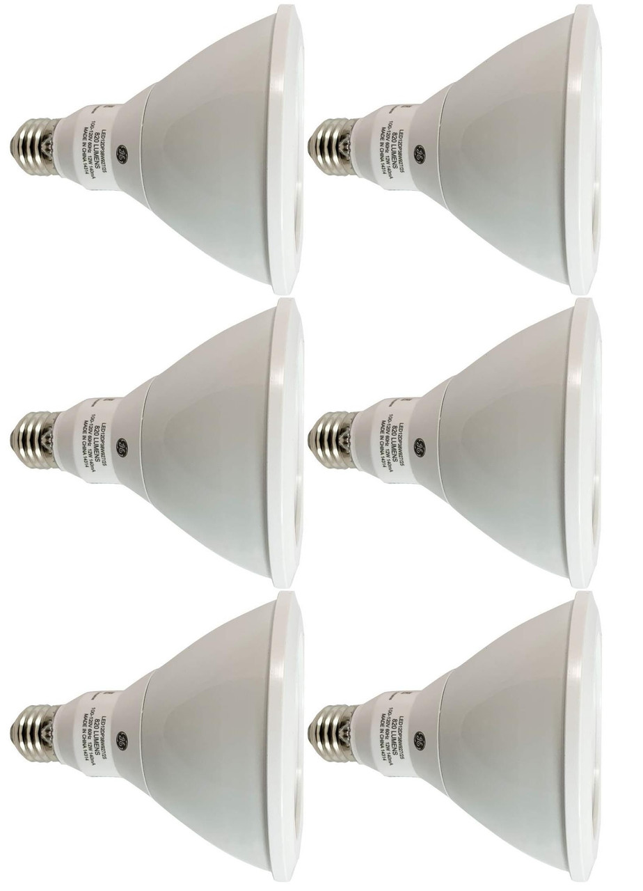 (case of 6) GE LED PAR38 - 12 Watt - 820 lumens-- 90W Equal - - 40 Deg. Flood - 2700K Warm White - GE 63343