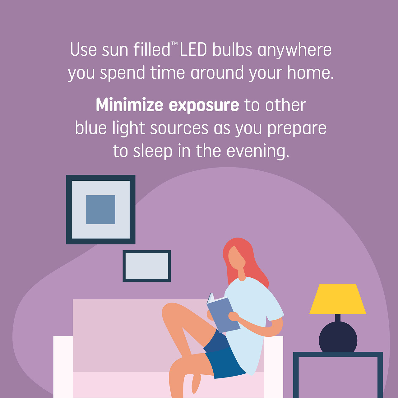 GE Lighting Sun Filled LED Light Bulb, 60 Watt Replacement, Daylight, Medium Base, Dimmable (case of 4)
