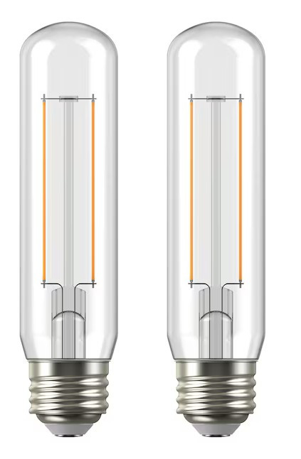 GE refresh LED T10 Light Bulbs, 5.5 watt, 450 lumen, 40 watt equivalent, arctic white, cool daylight, medium base, Dimmable, 2 bulbs