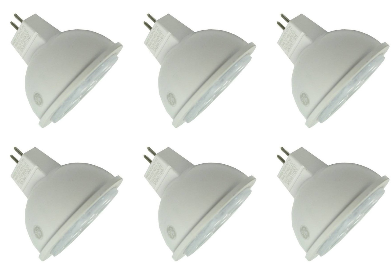 GE 34563 LED MR16 4.5 watts GU5.3 base 4000K 400 lumens 35 degree flood light (case of 6 bulbs)
