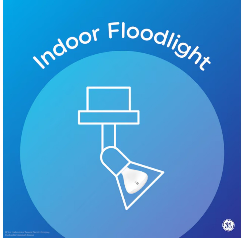 GE classic LED PAR20 Indoor Floodlight, 7 watts, 600 lumens,  Daylight, Dimmable, Medium base, 50 watt equivalent, (case of 6 bulbs)