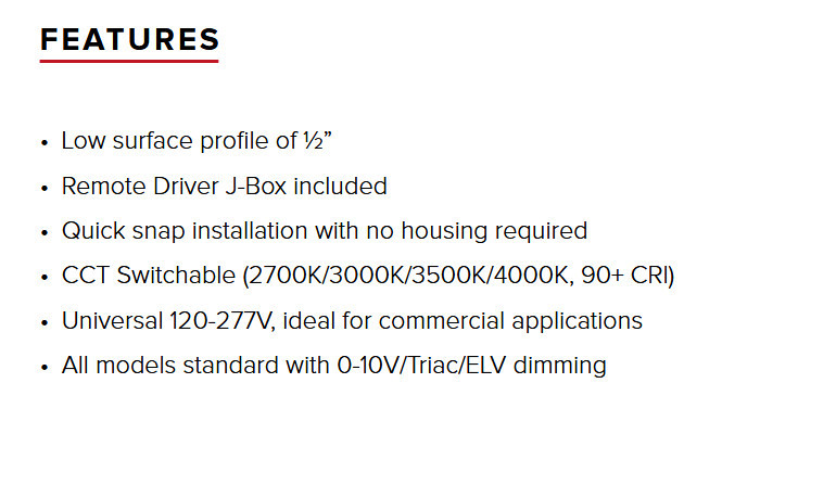(case of 6) Prescolite Lite-Box edge-lit 6 inch round LED Downlight, selectable CCT, 1100 lumen, 13 watt,  Low profile, Remote J-Box, Dimmable, LBSES-6RD-RM-CS9-WH
