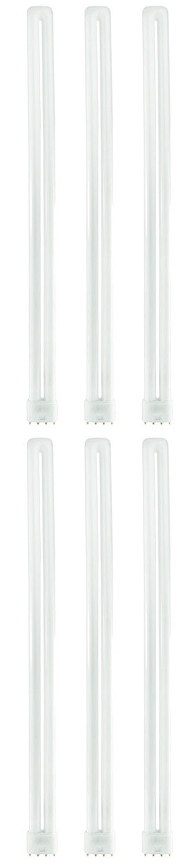 (case of 6) GE 31953 Biax Compact Fluorescent T5, F55BX/840, Facilities; Retail Display; Hospitality; Office; Restaurant; Warehouse, 55 watt, 4800 lumen, 20.7 inch Biax 4-pin (2G11) Plug-In, 4100K 