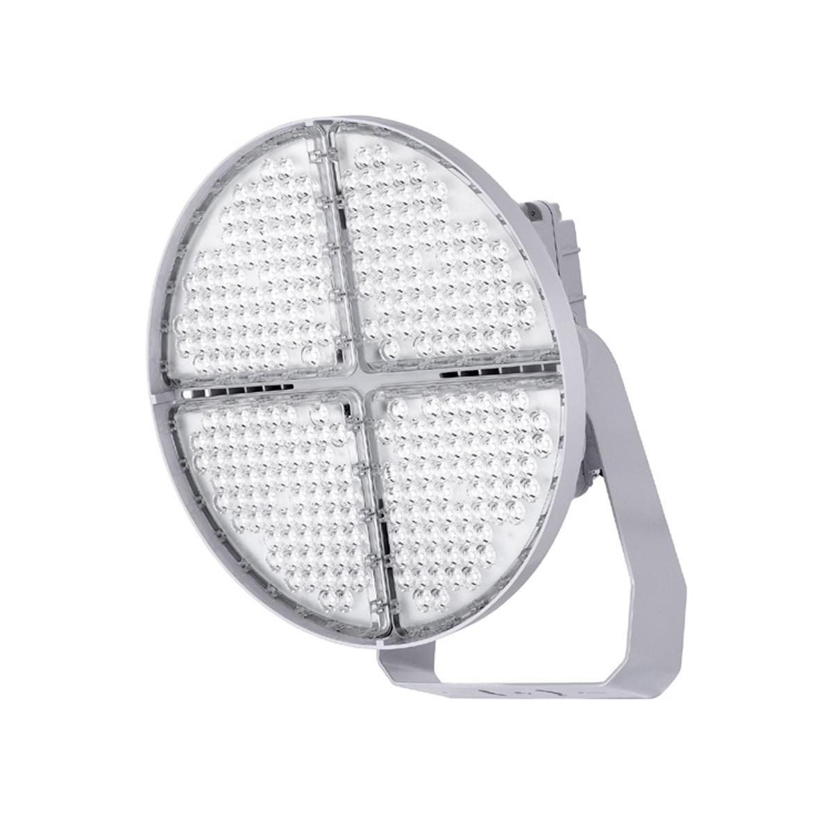 Beacon by Hubbell TSL Turf Sports Lighter LED Floodlight, 108000 lumens, Medium Flood, 740 watts, 4000K Color Temp, 277-480V, Light Grey, TSL-720-4K-UHV-M