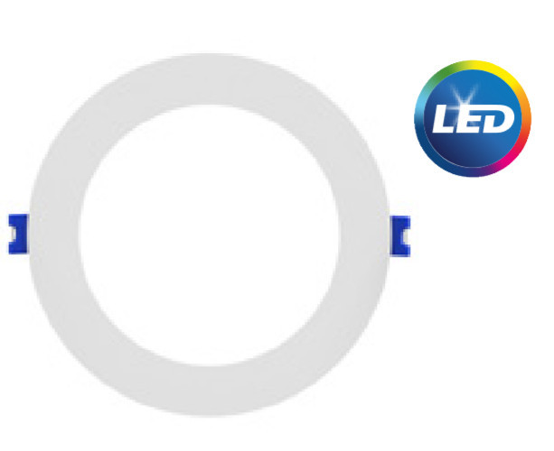 Lightolier LED Flat Round Downlight Wafer, 4 inch Round, 700 lumen, 11 watt, Field Selectable Color (2700, 3000, 3500,4000,5000K), 90CRI, TRIAC Dimming, White, FD4R7ESCT1W