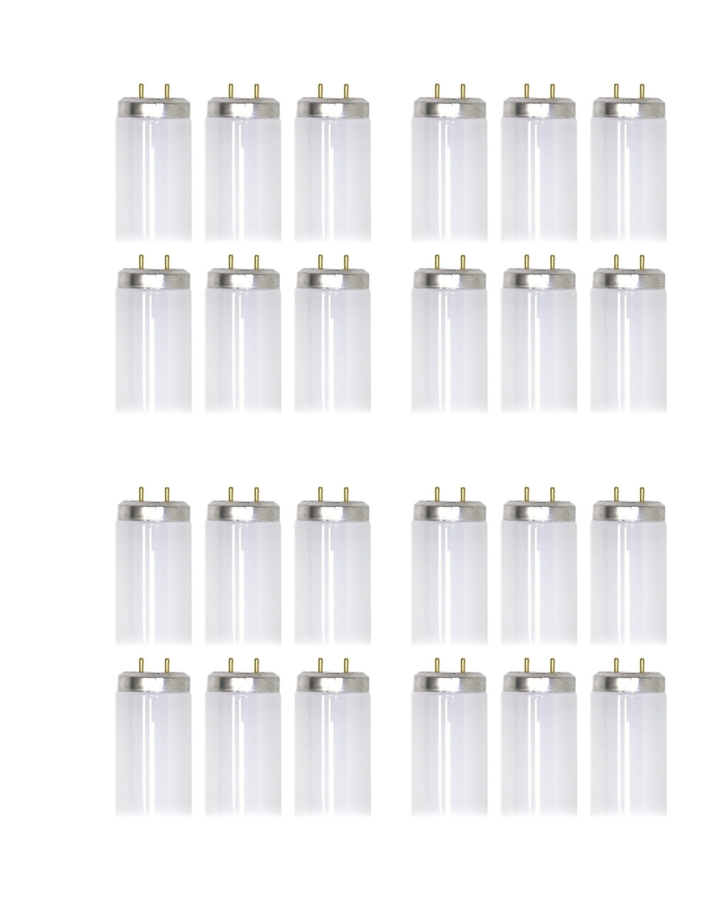 (case of 24) GE 45742 - F17T8/SPX30/ECO Straight 24 inch T8 Fluorescent Tube, 17 watts, 1350 lumens, 3000K Natural White