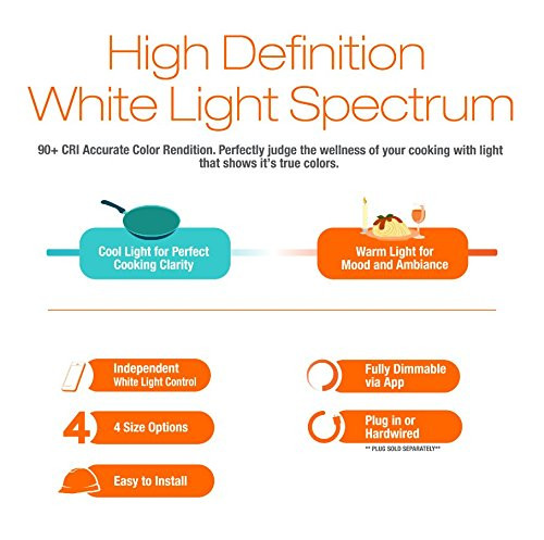 SYLVANIA  71148 LED Undercabinet Light , Adjustable White, 12 inches, works with Alexa (hub required)