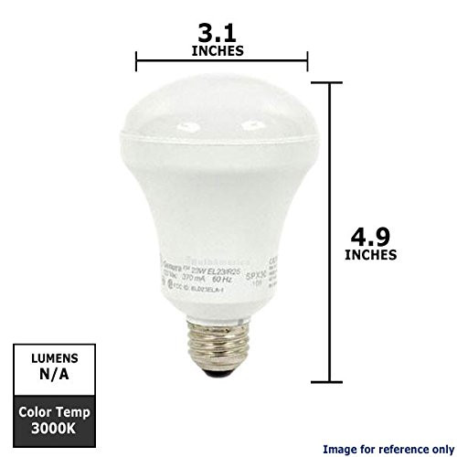 GE 12273 - EL23/R25/WW Flood Screw Base Compact Fluorescent Light Bulb,  1100 lumen, 23 watts, 3000K Warm White