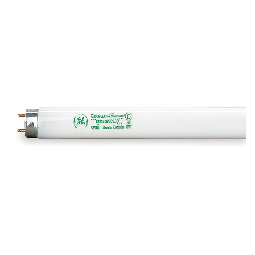 GE F32T8/SPX50/ECO2 Fluorescent Tube - Case Of 36, 32-Watt, 5000K Daylight, 48-inch T8 Bulbs