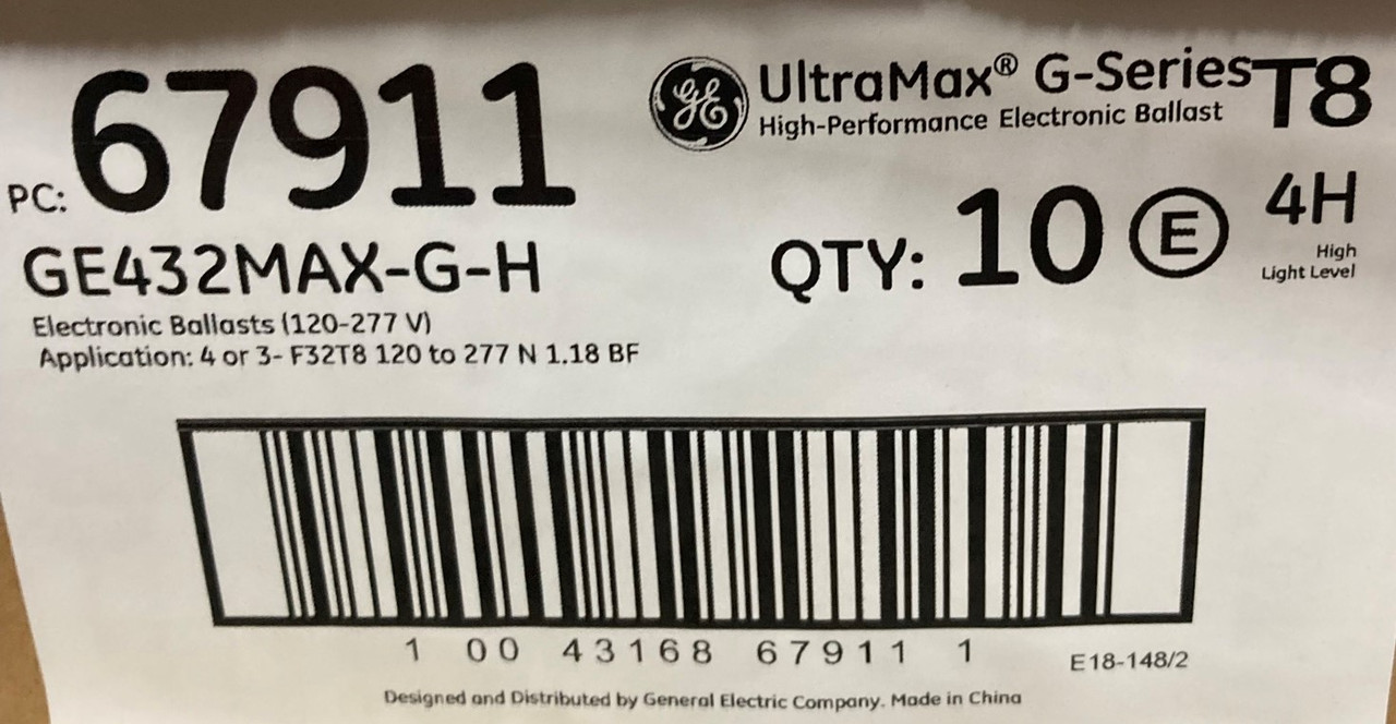 GE 67911 GE432MAX-G-H
