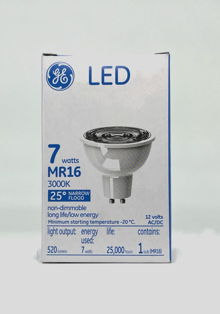 GE 36485 LED MR16 3000k 25degree narrow flood 520 lumens