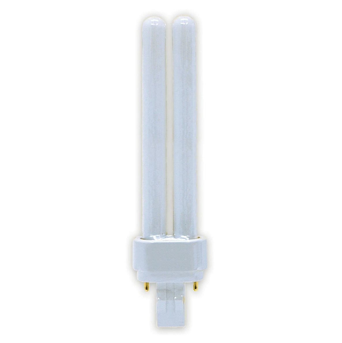 GE Lighting 97600 (6-Pack) F18DBX/835/ECO4P 18-Watt CFL Plug-In Double Biax Ecolux Light Bulb. 3500K, 1250 Lumens, T4 shape, G24q-2 4-Pin Base