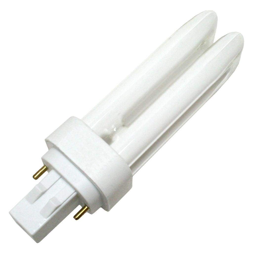 GE 97586 Ecolux Biax F13DBX23/827/ECO, 13 Watt Quad-Tube Biax Compact Fluorescent Light Bulb, 2 Pin, 2700K CFL plug in Light bulb