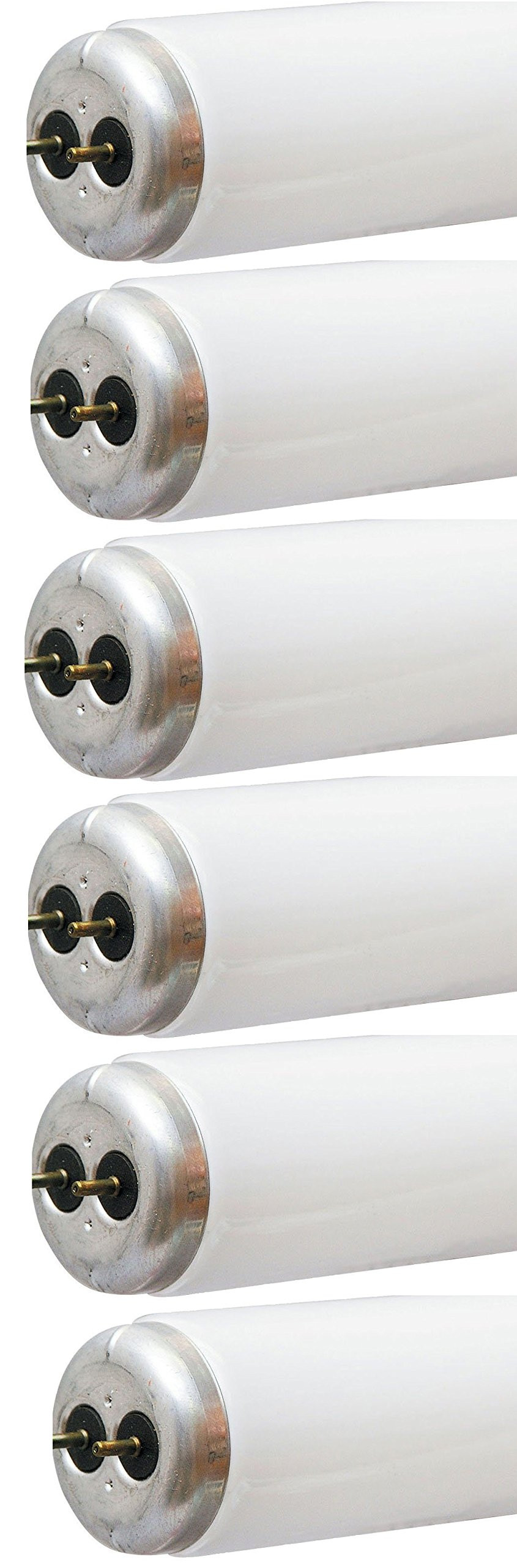 GE Closet & Laundry Fluorescent Light Bulbs, T12 Light Bulbs,  20 Watt, 2350 Lumen, 24-Inch, 2-Pin G13 Base, Daylight 6-Pack, F20T12 Linear Light Bulbs, Tube Light Bulbs