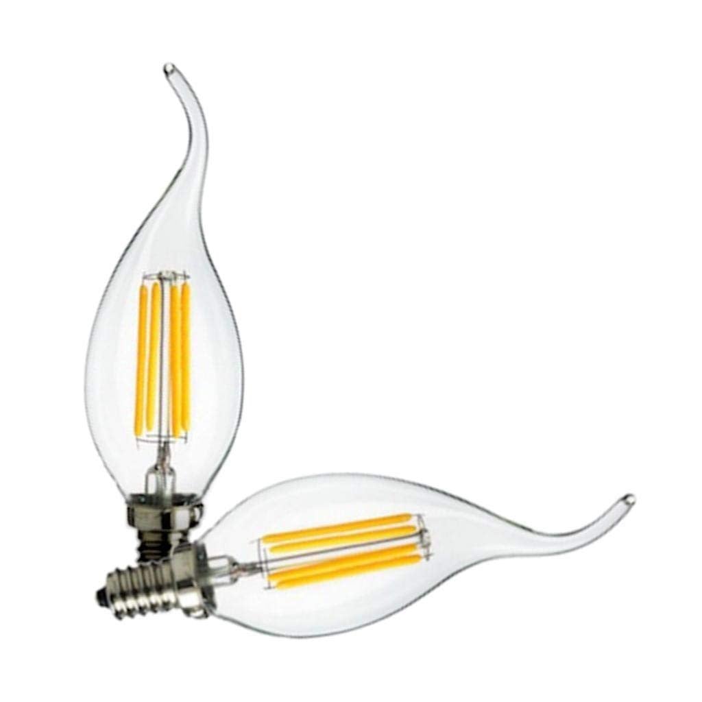  Sylvania 70945-1.6 watt 120 volt B10 Candelabra Screw Base 2700K Daylight LED Filament (2 pack) (LED1.6B10CBENT827FILRP2), Inviting, Comfortable and Friendly light