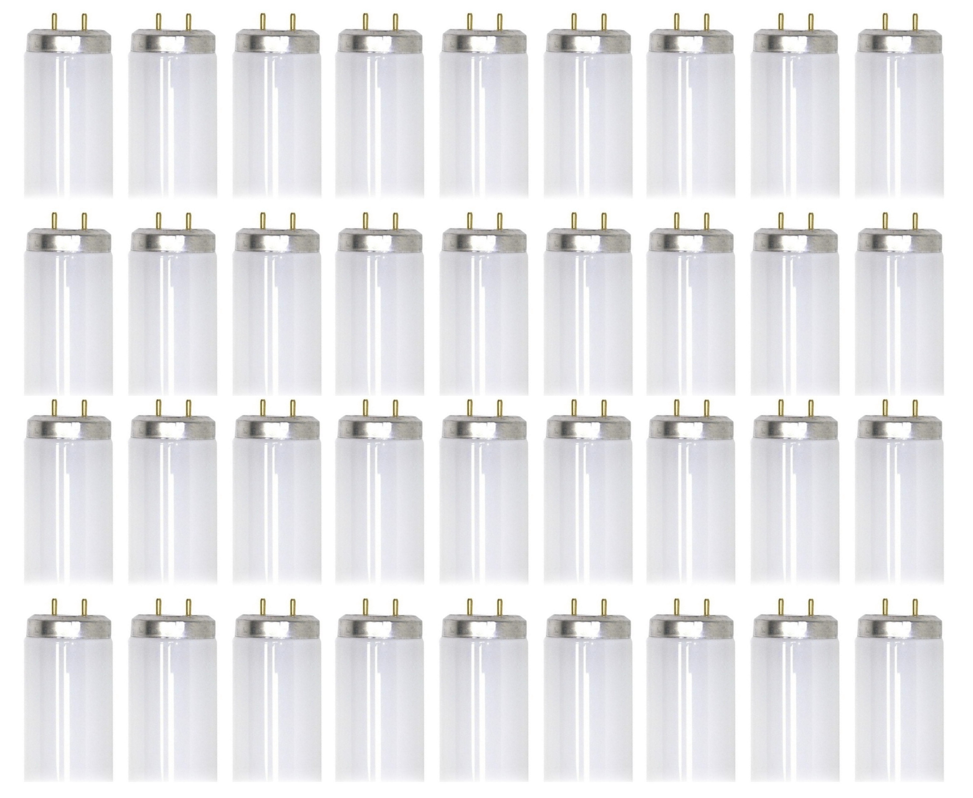 (Case of 36) GE 66467 - Fluorescent T8, 48 inch, 25 watt, 2500 lumens, 3500K, F32T8/25W/SPP35/ECO Linear Fluorescent 4-ft Tube Light