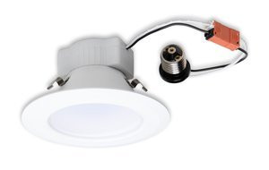 (1 lamp)  GE 70127 LED Lumination Luminaire, 13 WATT, White, Dimmable, 3000K, 1000 LUMENS, GU24  base, recessed Lighting Kit