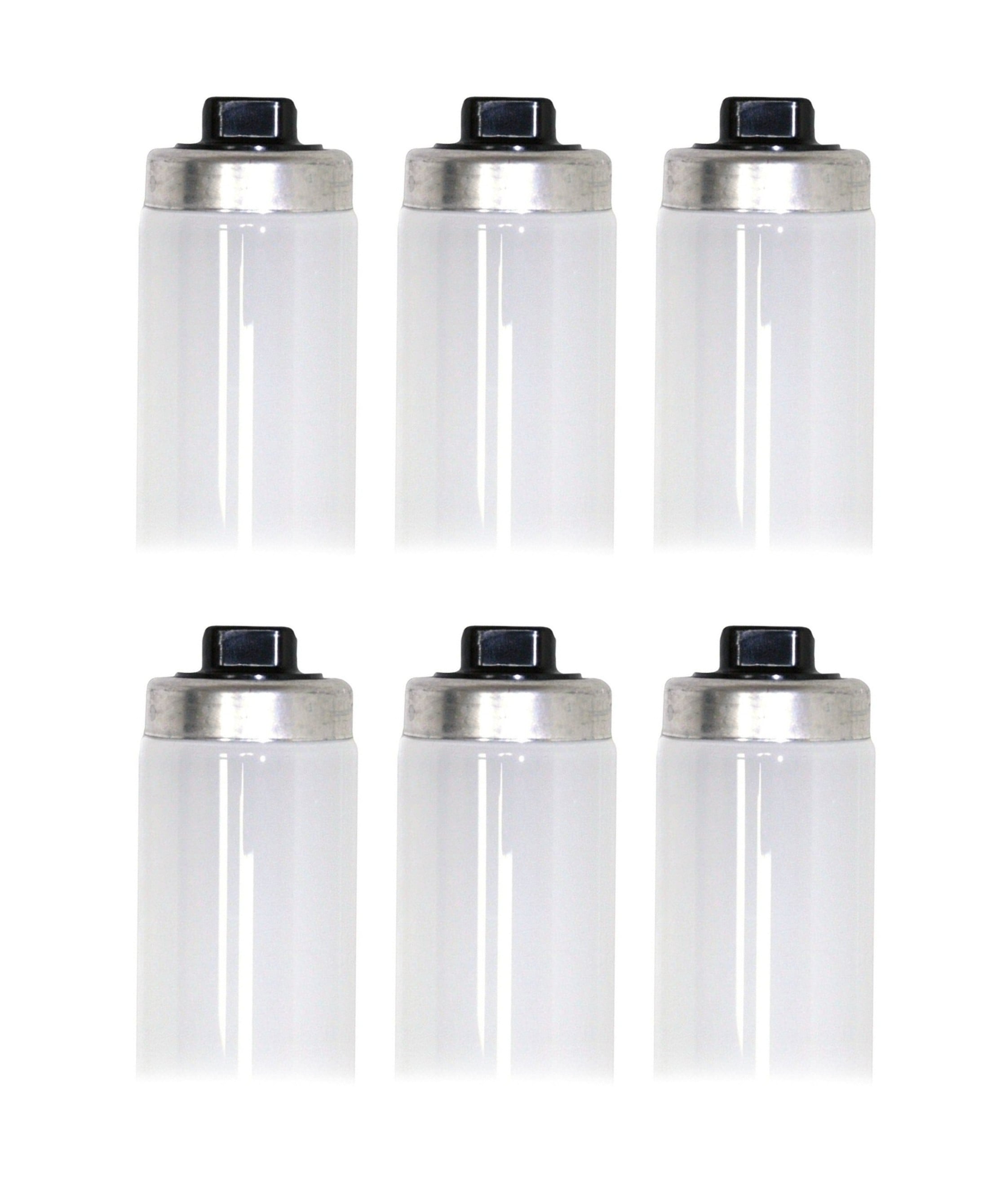 (6 pack) GE 10778 High Output 48 inch T12 Fluorescent Lamp, F48T12/D/HO, 6500K Color Temp, 60 watts, 3400 lumens, Recessed Double Contact R17d base