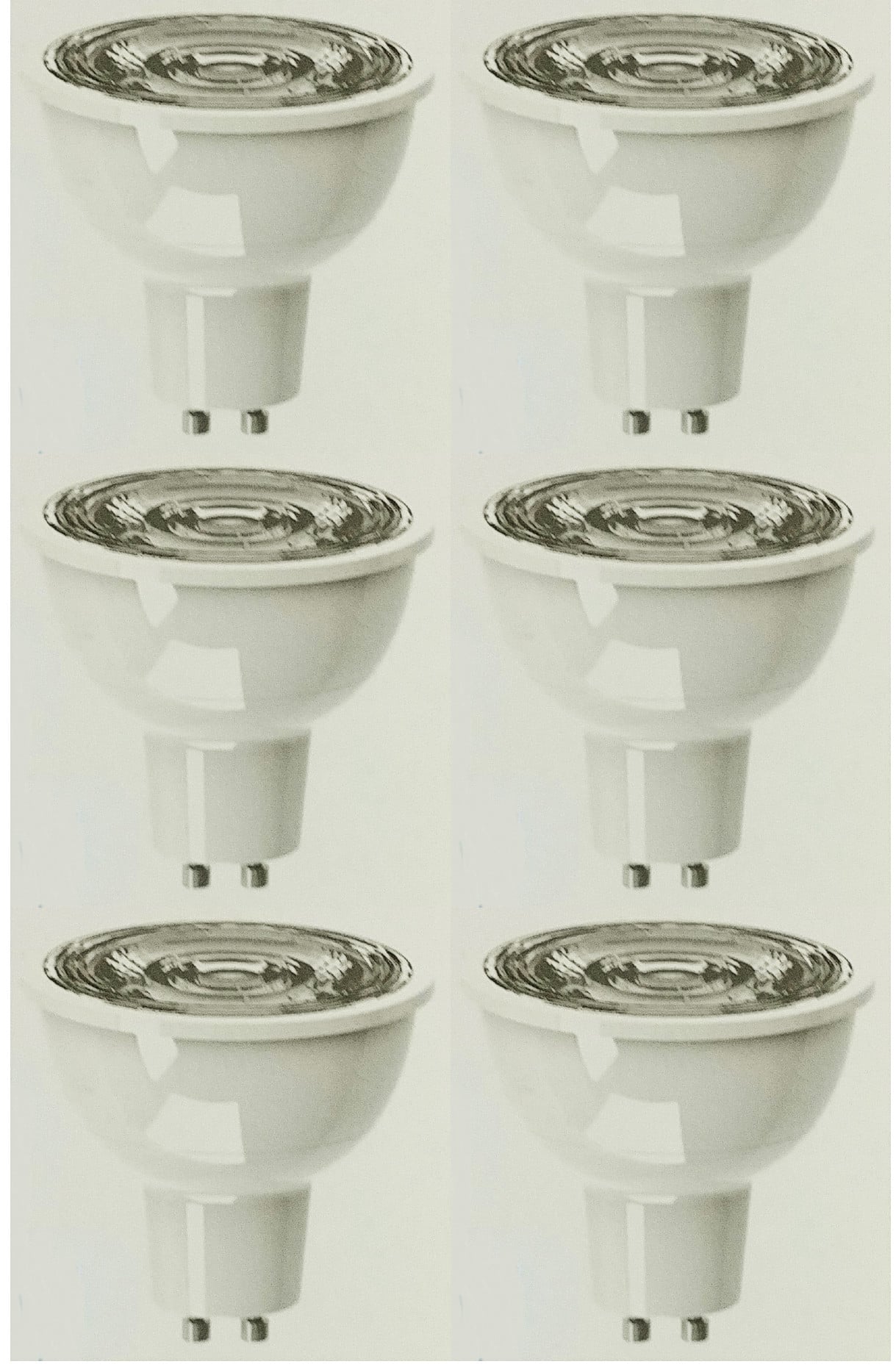 (case of 6) GE 36485 LED MR16 3000k 25 degree narrow flood, 520 lumens, 7 watts