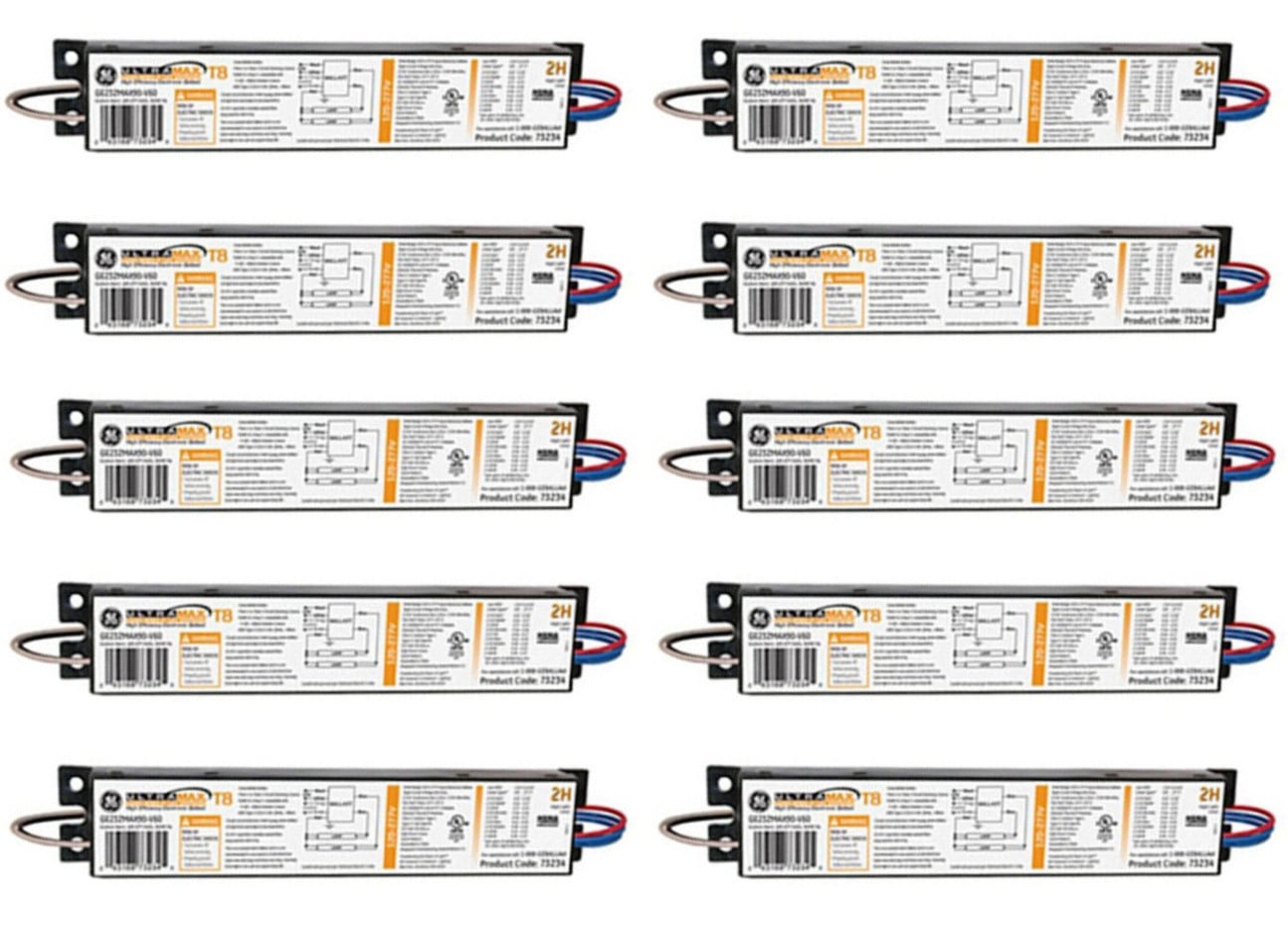 (case of 10) GE 73234 - GE232MAX90-V60 LFL UltraMax Load Shed Dimming Electronic Dimming Ballast