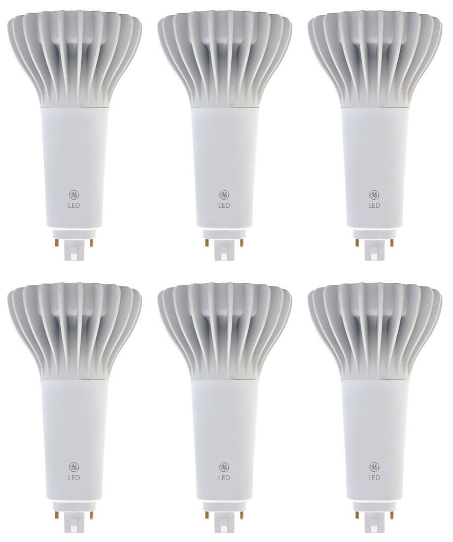 (6 bulbs) GE 39277 LED 4-Pin CFL replacement, 3000K Warm White, 18.5 watt, 1850 lumens LED lightbulb