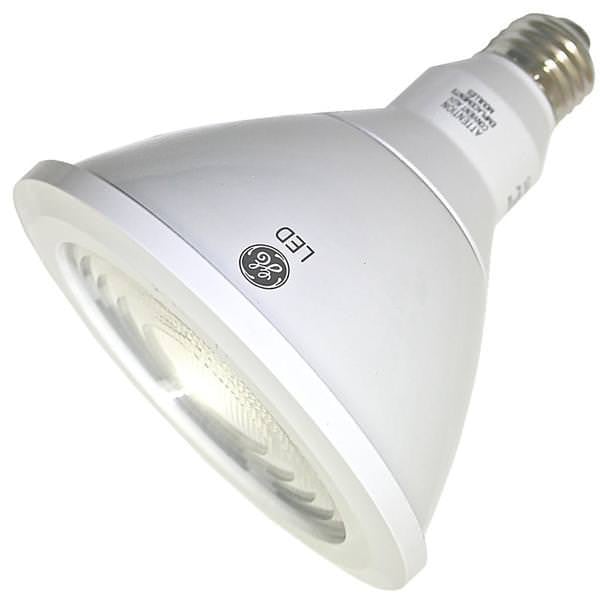 GE 92973 LED PAR38 Reflector Flood, 12 watts, 1050 lumens, 3000K Natural White, Dimmable, White