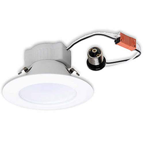 GE LED retrofit kit, LED10RS4/840E26P, 4" Recessed Light LED replacement, 4000K, 800 series, Reflector Flood, Dimmable, 4 inch trim, wet rated