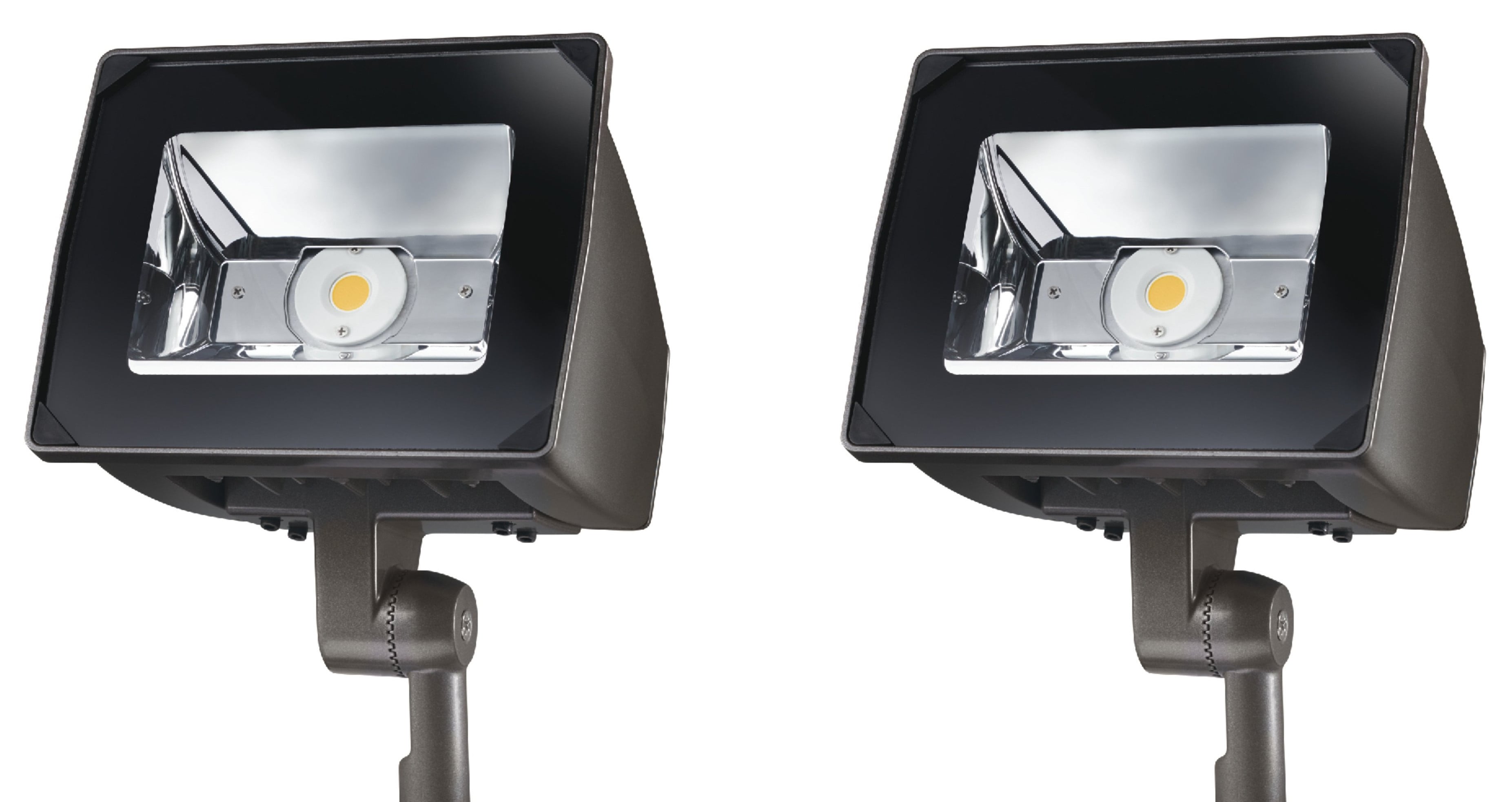 (case of 2) Lumark NFFLD-S-C70-KNC-UNV Night Falcon 20 watt Outdoor Integrated LED Area Light with Knuckle Mounting, Carbon Bronze