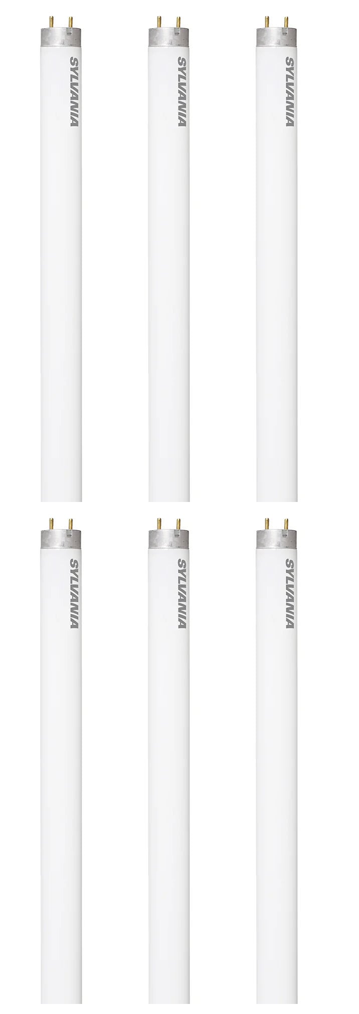 (case of 6 lamps) Sylvania 22511 F15T8/GRO/AQ/RP Fluorescent Plant Aquarium Terrarium Tube Light Bulb, 15 watts, 18 inch T8 Fluorescent Lamp